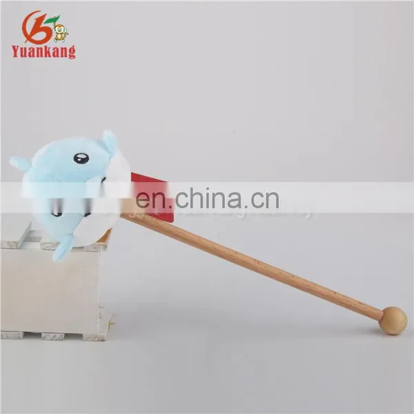 Wholesale Plush Stuffed Dolphin Toys Body Massgae Hammer for Sale