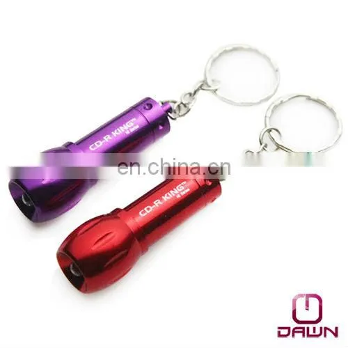 Mini Metal Flashlight Keychain With Logo Printing CD-LDM006