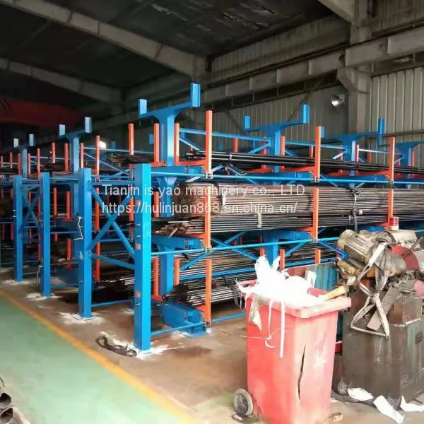 Adjustable Cantilever Racking Storage Tube Comparison Before and After Use photo-5