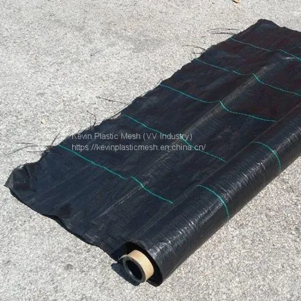 Plastic Woven Weed Mat PP Ground Cover PP Ground Mulching Netting photo-4