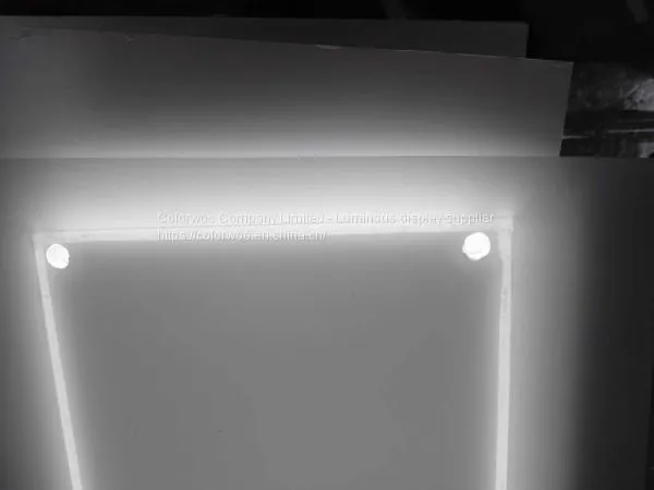 Colorwoo Led Light Panel LGP Shoppe Acrylic Display Rack Luminous Lighting Shelf Custom Size,good Detail photo-5