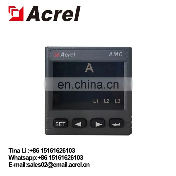 High Quality Acrel AMC48-AI Lighting Cabinet Digital Ammeter photo-3