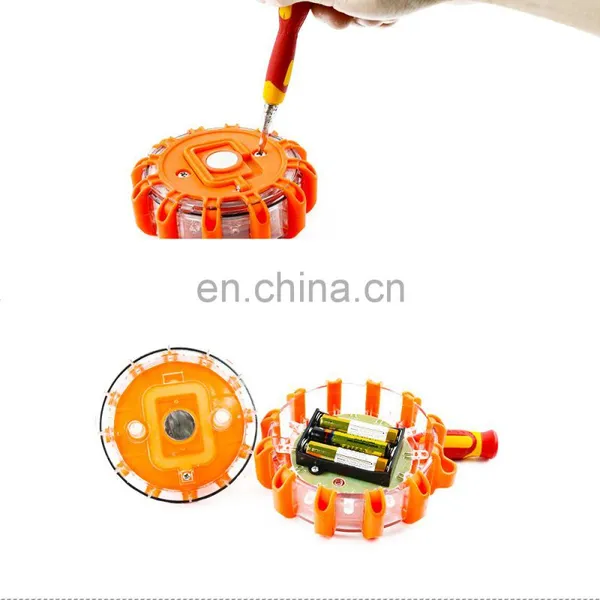 Portable Magnetic LED Road Flares Flashing Roadside Emergency Lights For Road Safety photo-5
