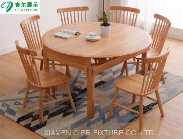 Living Room Home Furniture Elegant Rectangle Wood Dinning Kitchen Table photo-4