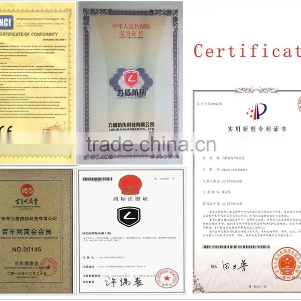 Lianlong Brand Embossing Watermark Security Paper With Visible/invisible Fibers photo-5