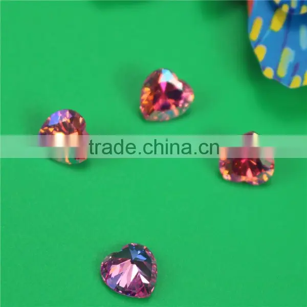 Best Quality Incomparable Beautiful 8mm Round Rose ab Zircon Diamond Stone photo-4