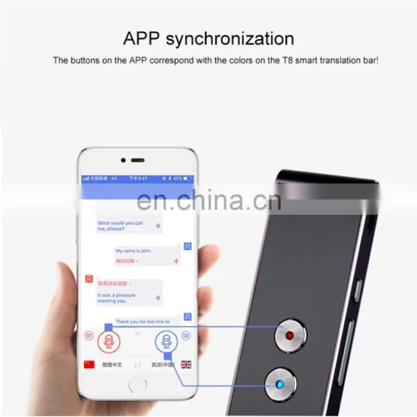 Smart T8 Voice Translator Machine Multi-language Online Translator for Interpreting by Business Trip Pk T2 T10 T6 photo-5