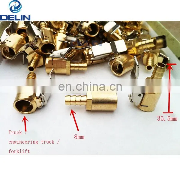 0.47'' 12mm Large Bore Auto Brass Tire Valve Air Chuck photo-2