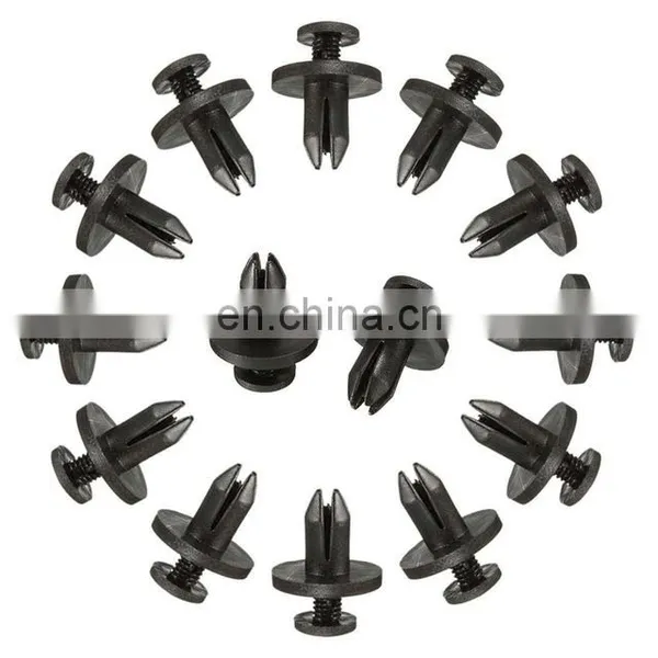 50Pcs Auto Bumper Fastener 6Mm Hole Rivet Retainer Push Engine Cover Car Plastic Rivets Door Trim Panel Clip Fasteners