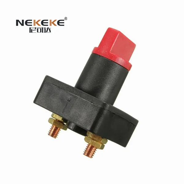 NEKEKE Auto Battery Switch High Current Battery Disconnect Isolator Cut Off Kill Switch photo-2
