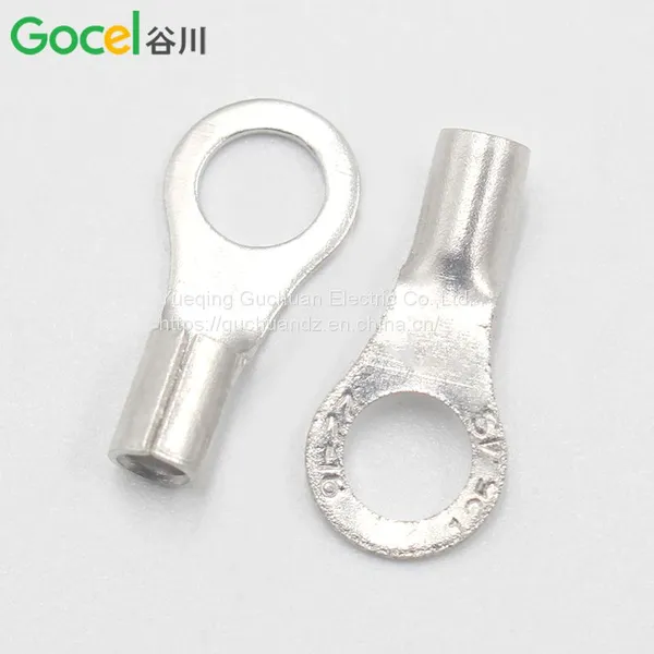 Cold-pressed Terminal Bare End Brass Wire Nose Silver-plated Terminal Lug photo-3