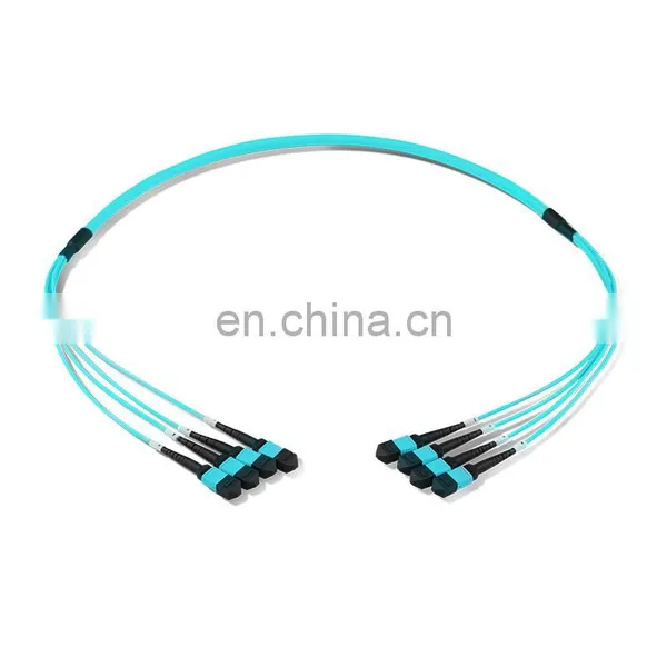 High Density Fiber Optic OM3 12 Core MPO Patch Cord 24 Core MPO Cable photo-3