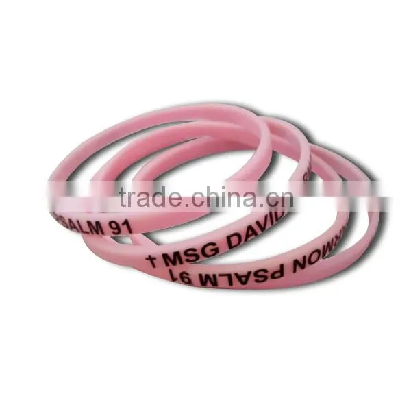 Custom Rubber Silicon Bracelet Silicone Bracelets
