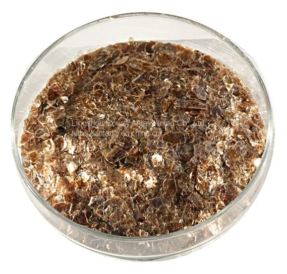 Natural Mica Flakes Calcined Gold Mica Flakes Gold for Epoxy Floor Coating photo-2