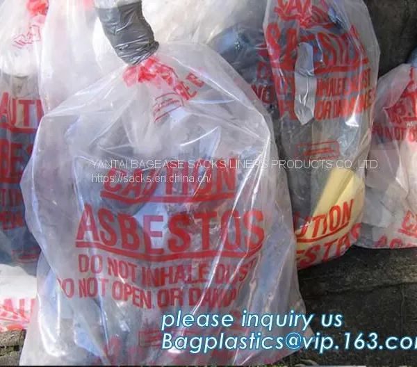 BUILDING FILMS, Asbestos Bag, PE Asbestos Bag, Building Waste Bag Asbestos Bag, Building Waste Bag Asbesto, Rubble Sacks photo-4