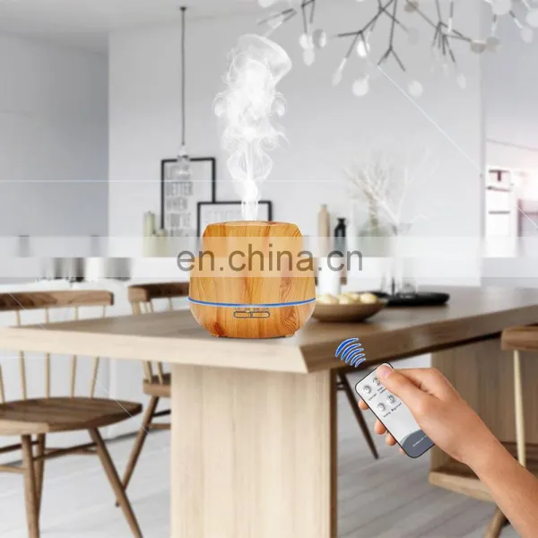 2021 Ultrasonic Wood Grain Air Humidifier With Remote Control photo-5