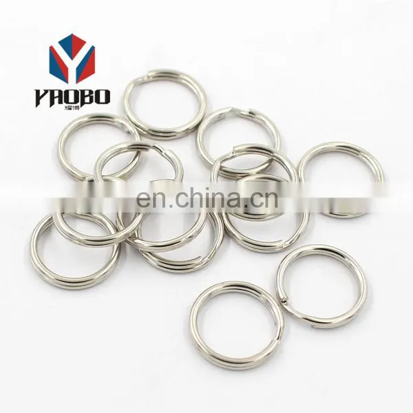 25mm Custom Size Shape Metal Key Ring Round Edge Split Keychain Ring photo-4