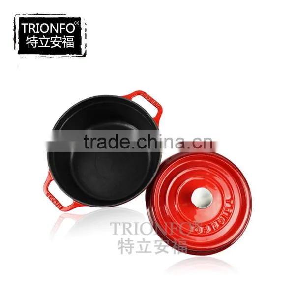 Factory Price Trionfo Antique Cast Iron Red Casserole Enamel Casserole photo-2