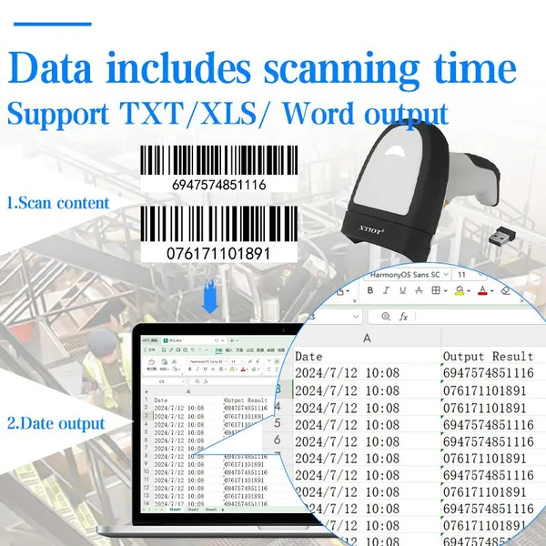 Wireless Cordless Mobile 2D Area Imager Healthcare Barcode Scanner 2D For Hospital Medical Barcode Reader photo-2