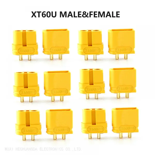 Amass Genuine XT60U XT60 XT60H-F/M Connectors With Back House Male Female Battery Connectors XT60U XT60 XT60H-F/M photo-3