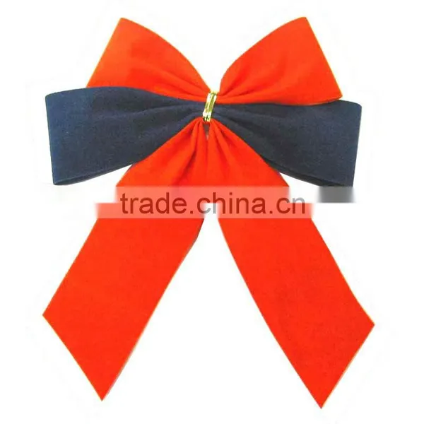 2016 Decorate Gift Box With Butterfly Bow, 5" Width Velvet Ribbon Bow Tie With Double Wing photo-3