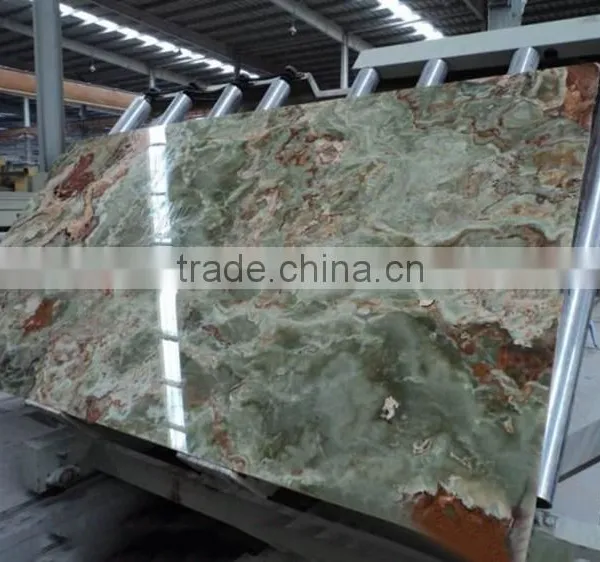 Factory Supply Well Polished Luxury Green Onyx Slabs photo-3