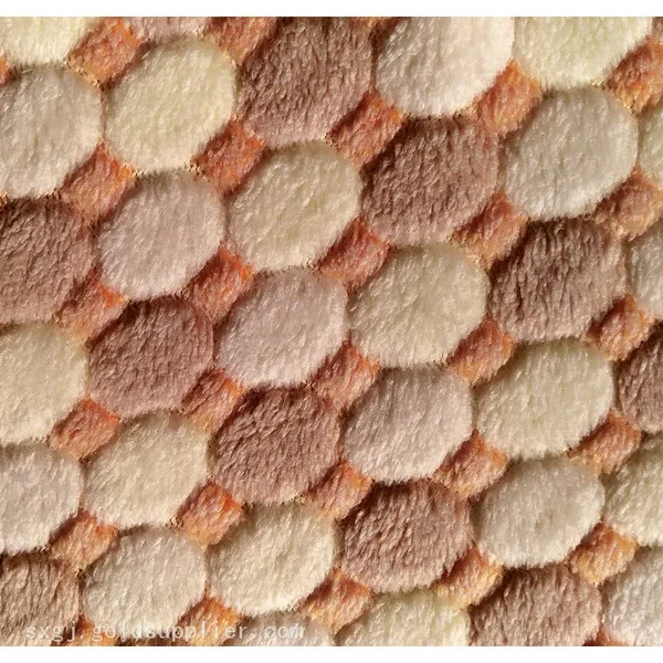 Jacquard Coral Fleece Fabric And Embossed Coral Fleece Fabric For Cheap Sale photo-4
