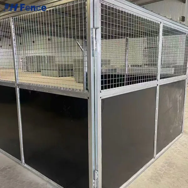 Cheaper Price Easy to Disassemble Portable Horse Stables Horse Boxes With Roof Customized 6ft 7ft 8ft Horse Yard photo-4