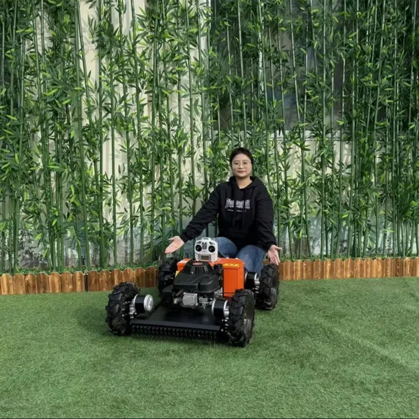 Industrial Single Cylinder 4-Stroke Cordless Gas-Electric Hybrid Lawn Mower Remote Control Versatile Terrain Adaptation Vigorun