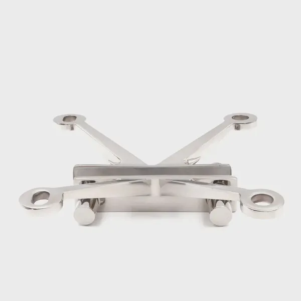 Precision Casting SS316 Glass Spiders for Curtain Wall Mirror Finish 250mm High Loading Capacity