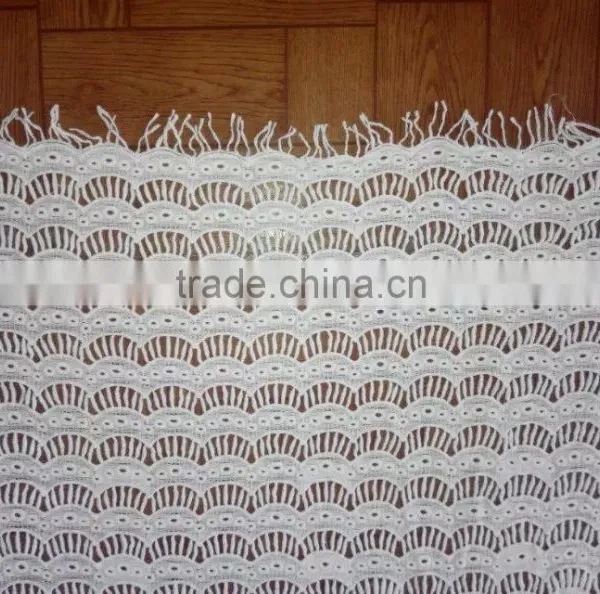 Cotton Lace Fabric Embroidery Flower Full Garment Accessory For Clothing photo-4