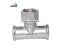 Stainless Steel Press Fitting M Style Female Tee