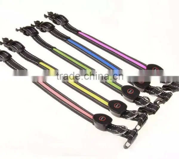 Peach Shape Rechargeable LED Light USB Dog Collar Rechargeable Recycling Pet Collars With USB Cable photo-5