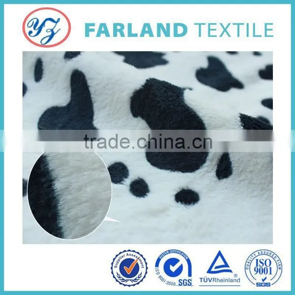 Waterproof Fabric Printed Cow Pattern pv Plush photo-3