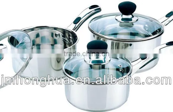 6PCS Stainless Steel Cookware Set