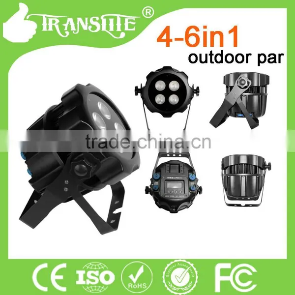 Hot Sale Outdoor Waterproof 4pcs 6 In1 RGBWA+UV IP65 LED Par Light photo-4