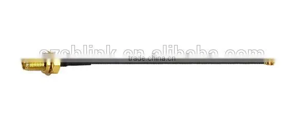 Factory Price RG174 Pigtail Cable With SMA(F) Bulkhead Jack Straight to IPEX MHFI(U.FL Comp) Connector photo-3