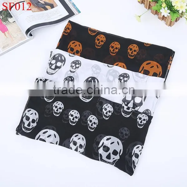 SF016 Autumn Best Selling Orange Leopard Print Silk Scarves 160*70cm photo-6