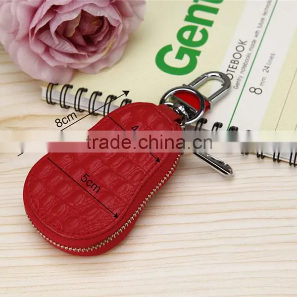 Cheap Promotion Korea Gift Mini Leather Car Key Holders photo-2