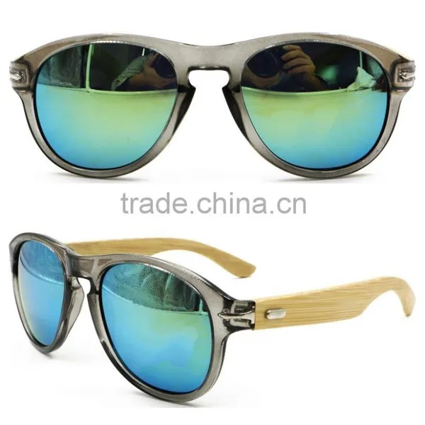 Wooden Sunglasses Plastic Sunglasses With Bamboo Sides
