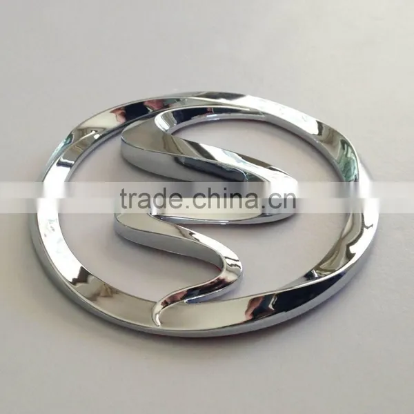 Custom Hot Sale 3D Self-adhesive Shiny Silver ABS Plasitic Chrome Car Logo,car Logo photo-3