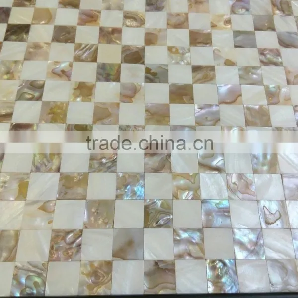 Natural Dapple Color Freshwater Shell Mosaic Tile,seamless Shell Sheets,bathroom Tile photo-4