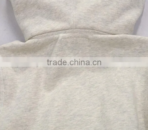 Slim Hooded Hedging Buttons Embroidered Velvet Warm for 100% Cotton Hoodie photo-5