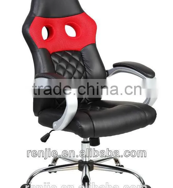 High Back Gaming Racing Leather Mesh Chair photo-3
