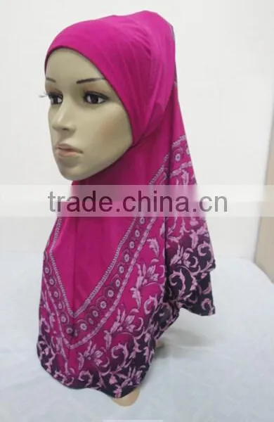 H294 Latest Muslim Hijab With Beautiful Prints,muslim Scarf photo-5