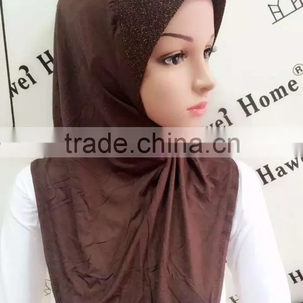 H277 Latest One Piece Jersey Hijab,muslim Scarf photo-4
