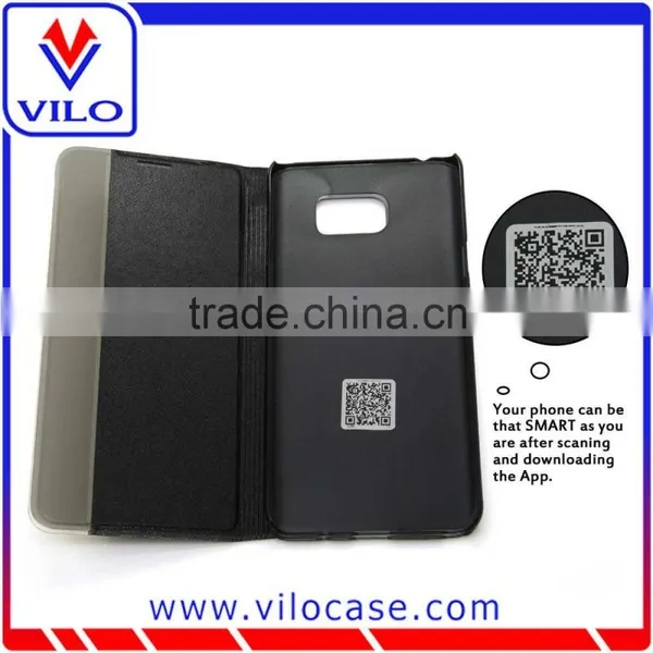 View Window Smart Phone Cover With Stand for Samsung Note 5 photo-3