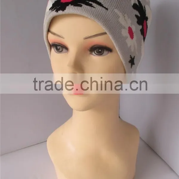 High Quality 100%Acrylic Promotional Knit Beanie 2016 photo-3