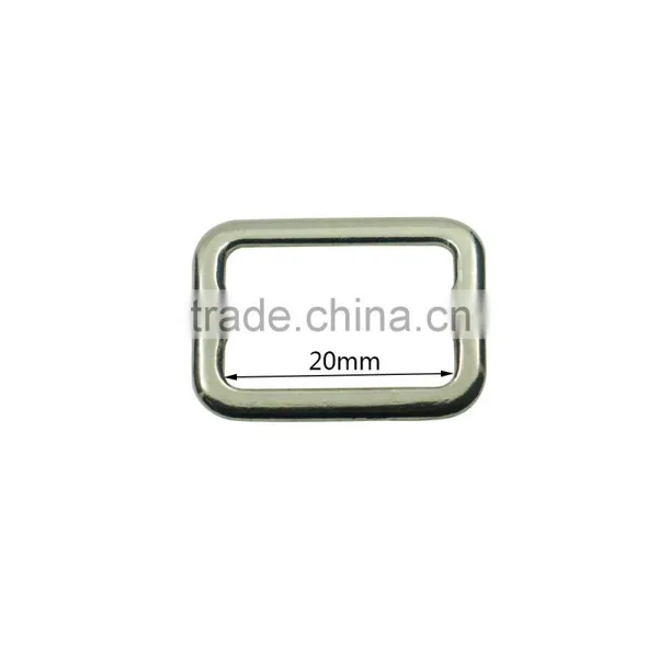 Nickel Plated Small Zinc Alloy Triglide Slides 20mm Strap Slides