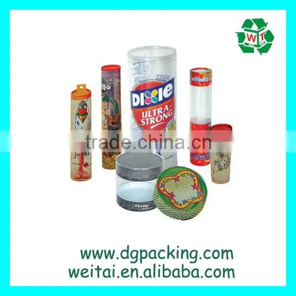Custom Transparent Pet Feeding Food Plastic Packaging Tube photo-2